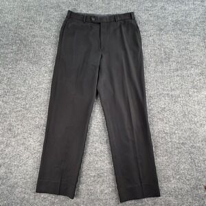 Brooks Brothers Pants Men 35x32 Gray Wool Solid Designer Luxury Premium Slacks